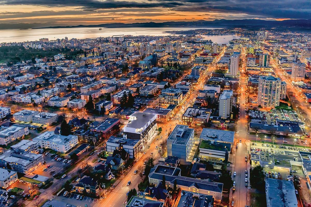Scenic view of Victoria, BC
